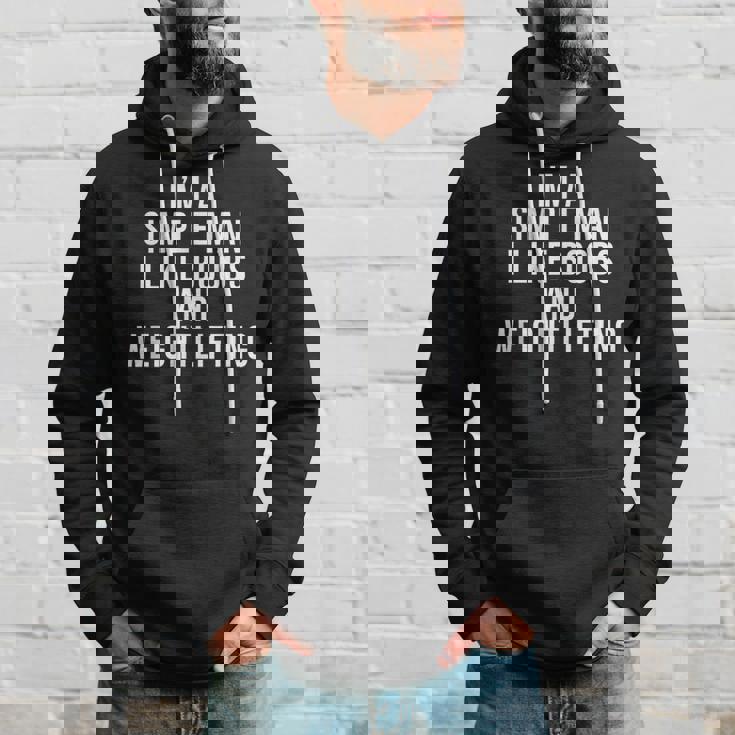 I'm A Simple Man I Like Boobs Weightlifting Hoodie Gifts for Him