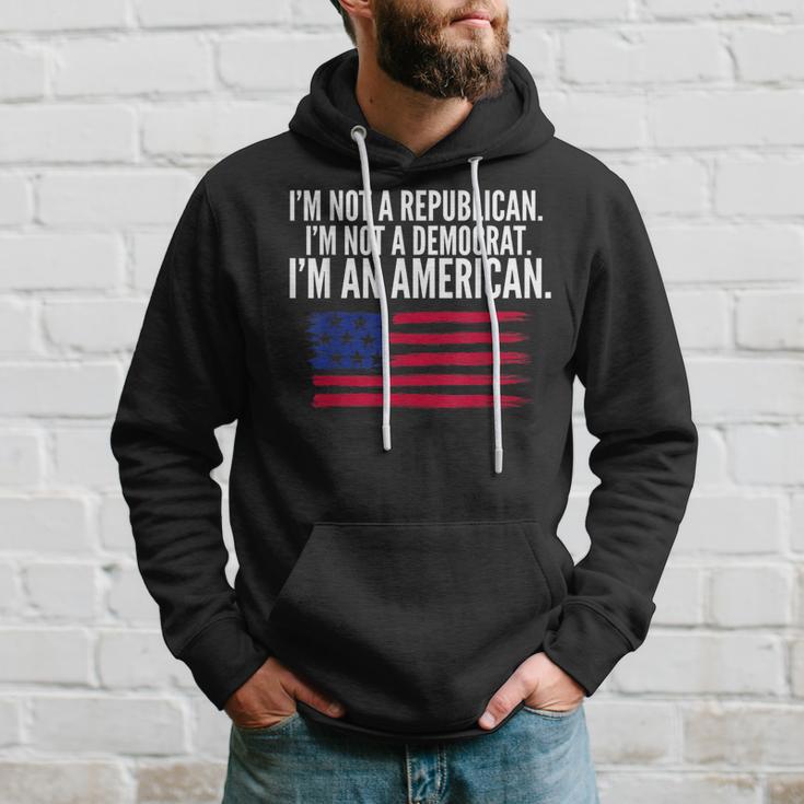 Independent Voter Not Republican Not Democrat American Hoodie Gifts for Him