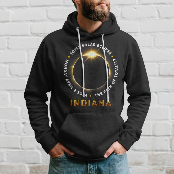 Indiana Total Solar Eclipse 2024 Totality 040824 America Hoodie Gifts for Him