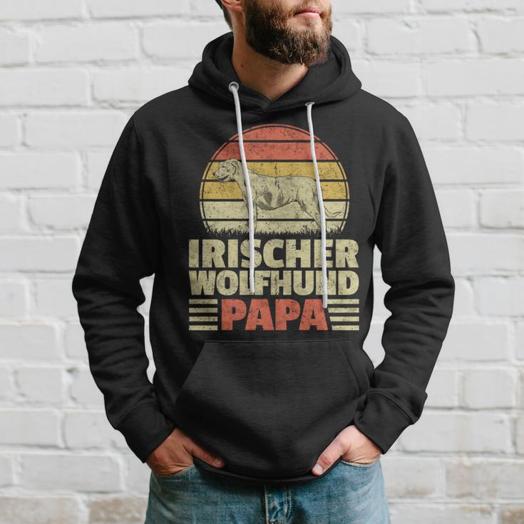 Irischer Wolfshund Papa Irish Wolfhound Windhund Besitzer Kapuzenpullover Geschenke für Ihn