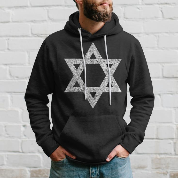 Israel Flag Distressed Star Of David Symbol Jewish Israeli Hoodie Gifts for Him