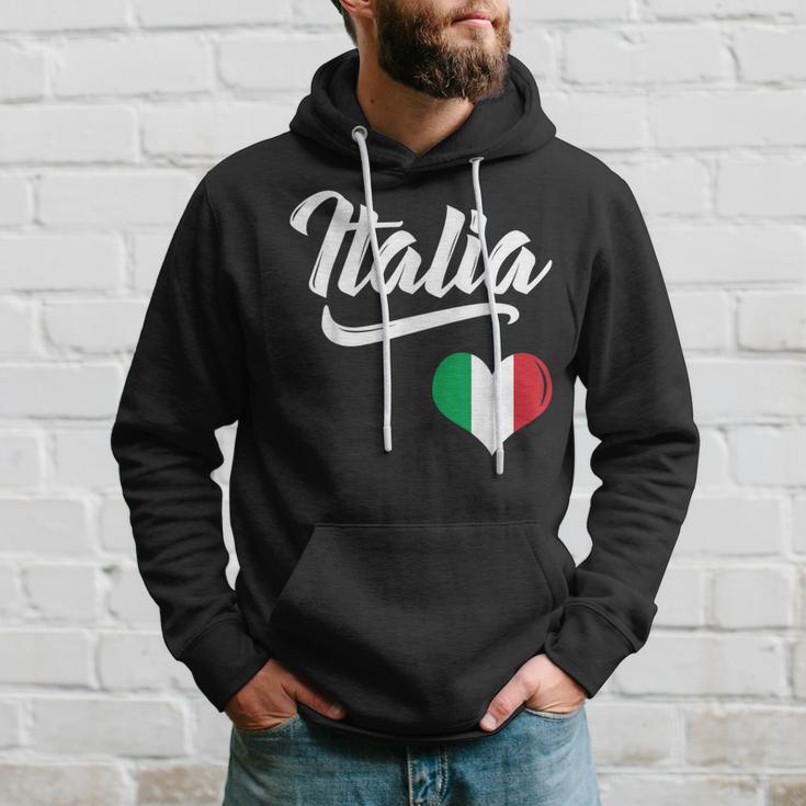 Italian Italia Heart Flag Italy Italiano Family Heritage Hoodie Gifts for Him