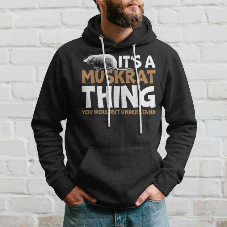 It's A Muskrat Thing You Wouldn't Understand Retro Muskrat Hoodie Gifts for Him