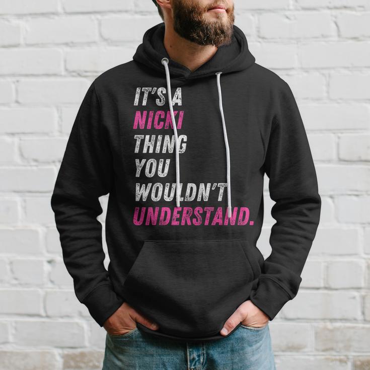 It's A Nicki Thing You Wouldn't Understand Nicki Vintage Hoodie Gifts for Him