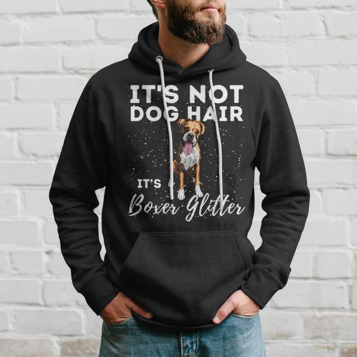 It's Not Dog Hair It's Boxer Glitter German Boxer Dog Owner Hoodie Gifts for Him