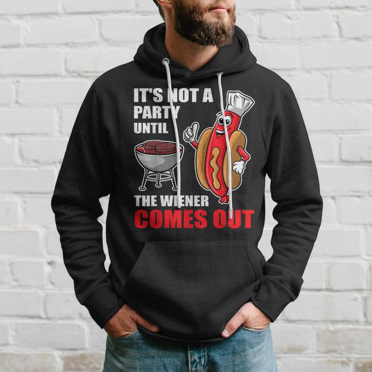 It's Not A Party Until The Wiener Comes Out Hot Dog Hoodie Gifts for Him