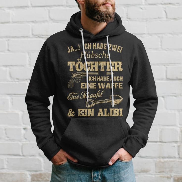 Ja Ich Habe Zwei Habe Also Eine Weffe Ja I Habe Two Habe Töchter Ich Habe Hoodie Geschenke für Ihn