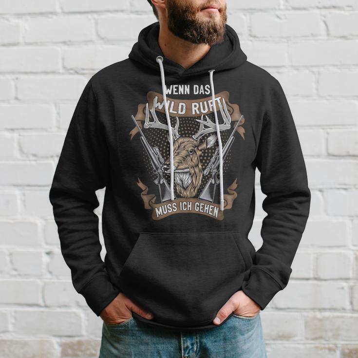 Jäger Wenn Das Wild Ruft Muss Ich Gehen Drückhagd Hunting Hoodie Geschenke für Ihn