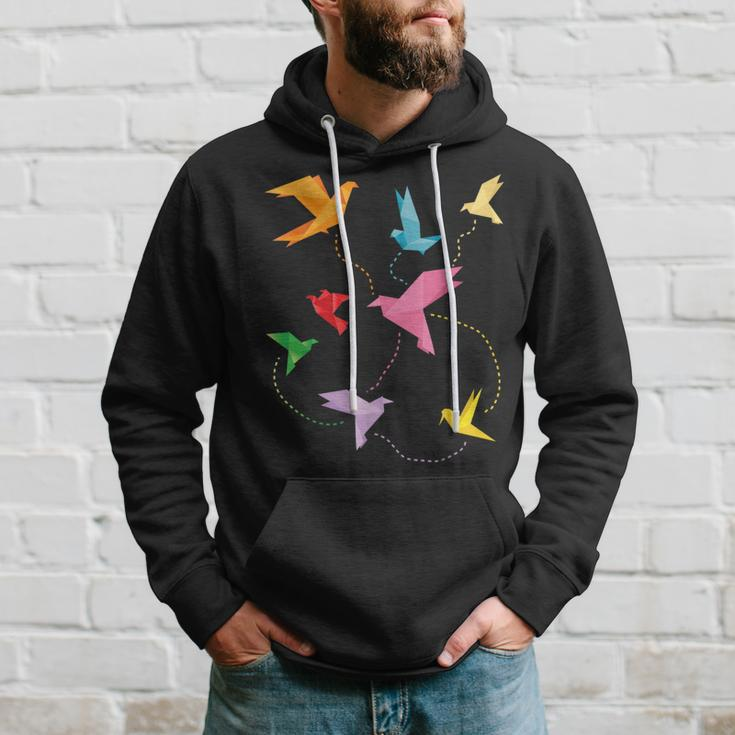 Japanese Origami Paper Folding Artist Crane Origami Hoodie Gifts for Him
