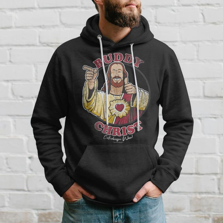 Jay And Silent Bob Buddy Christ Circle Portrait Hoodie Gifts for Him
