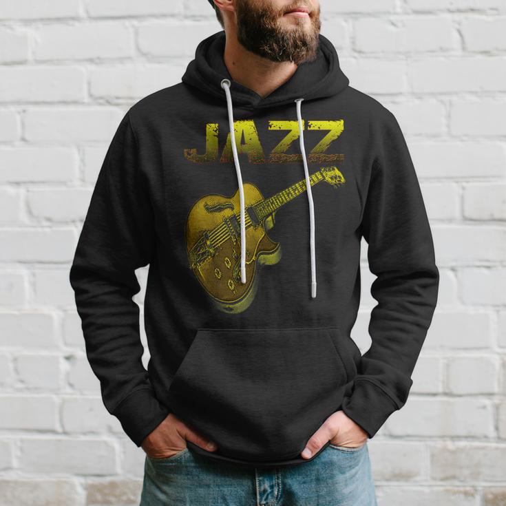 Jazz Vintage Guitar Musician Hoodie Gifts for Him