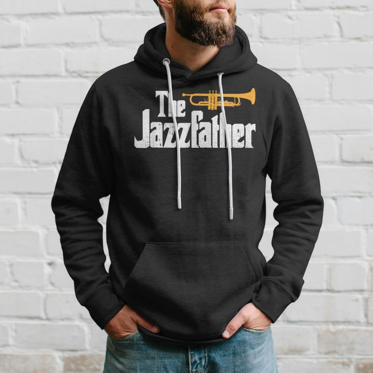 The Jazzfather Music Dad Musician Pun Father's Day Hoodie Gifts for Him