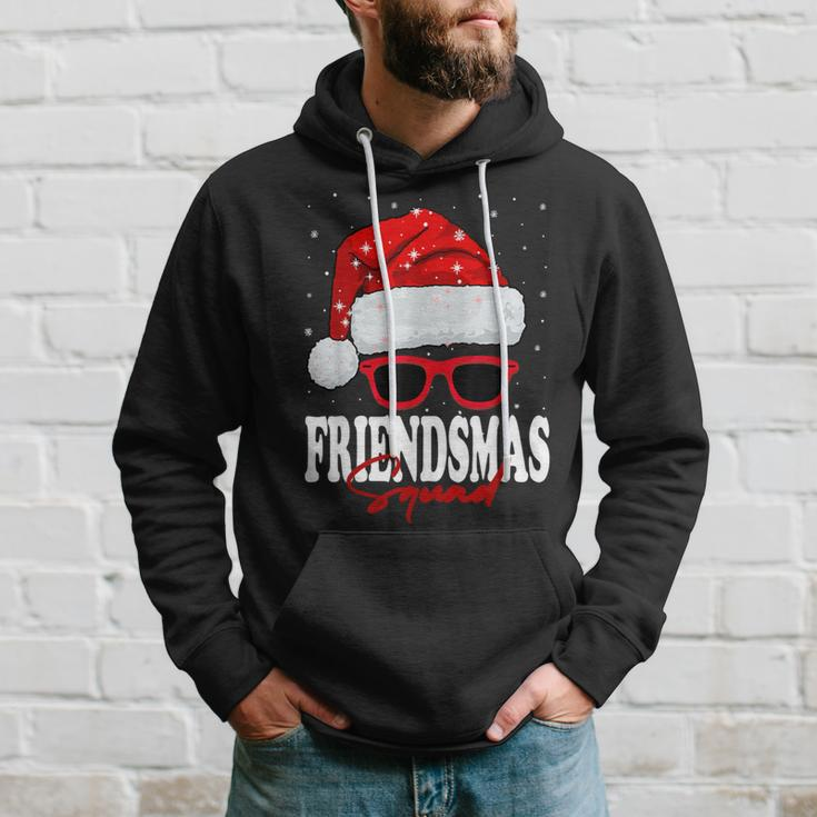 Jolly Friendsmas Squad Christmas Santa Hat Matching Friends Hoodie Gifts for Him
