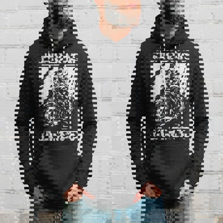 J'peux Pas J'ai Moto Humour Moto Cross Sweat à capuche Cadeaux pour lui