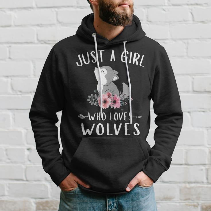 Just A Girl Who Loves Wolves For Wolves Lover Hoodie Gifts for Him