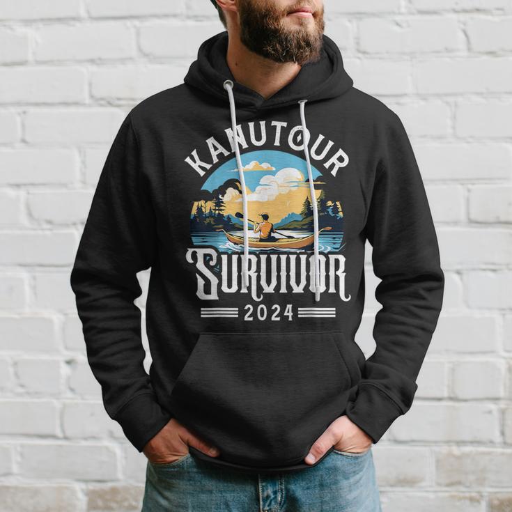 Kanufahrer Kanu Kanutour Survivor 2024 Hoodie Geschenke für Ihn