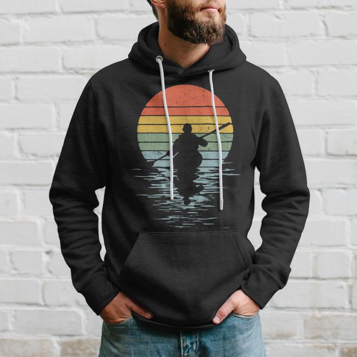 Kayak Vintage Horizon Motif Hoodie Geschenke für Ihn