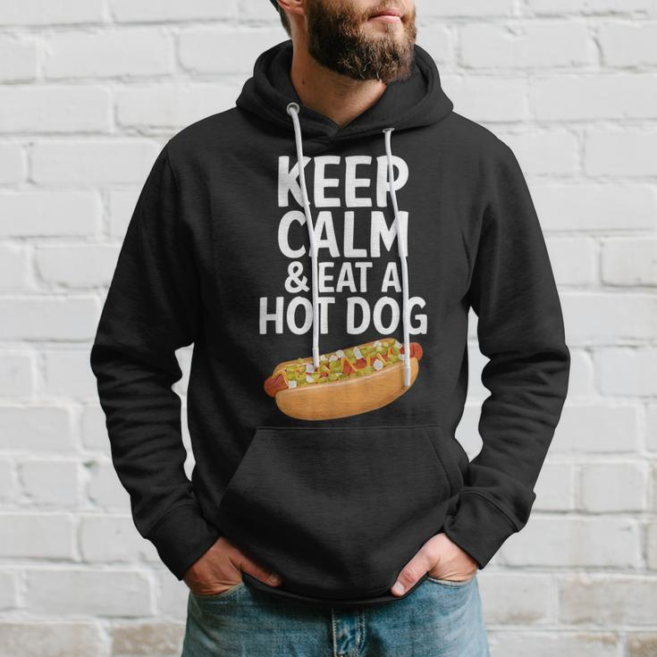 Keep Calm And Eat A Hot Dog Hoodie Gifts for Him