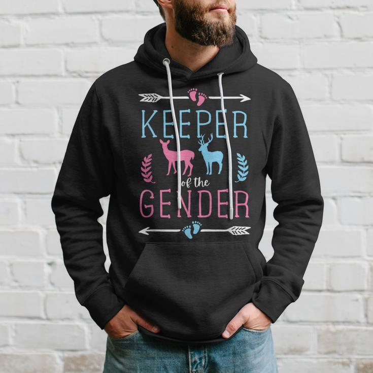 Keeper Of The Gender Buck Or Doe In Blue And Pink Party Hoodie Gifts for Him