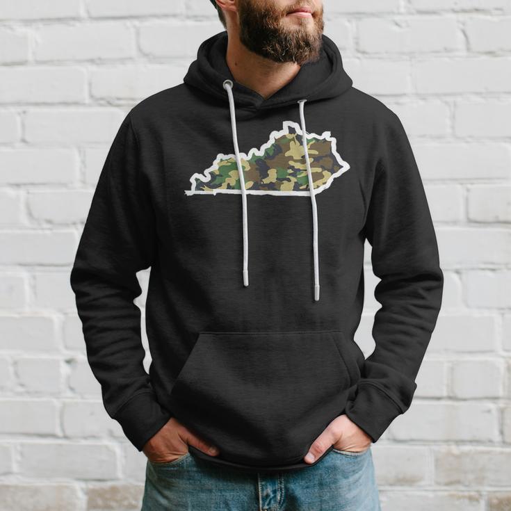 Kentucky Home Hunting Camo Map Hoodie Gifts for Him