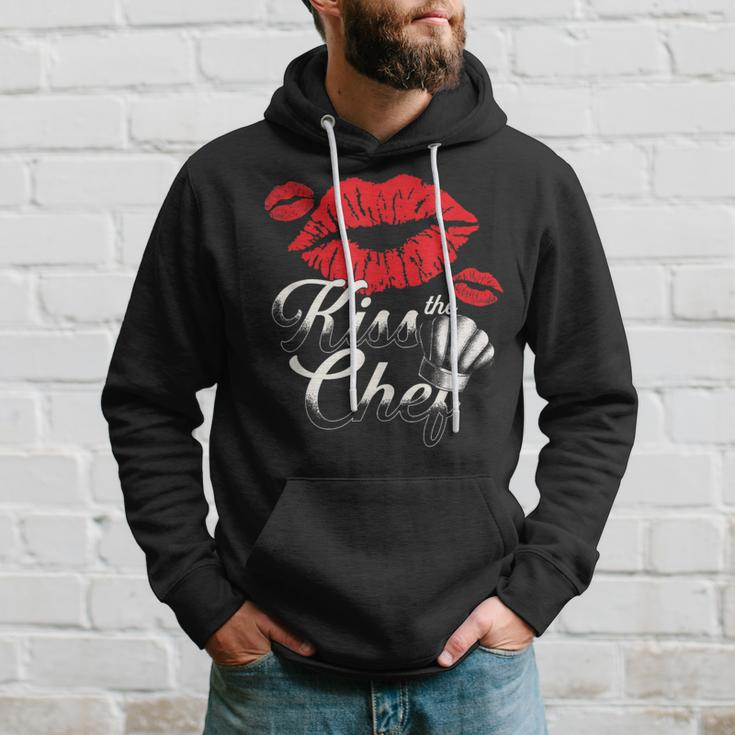 Kiss The Chef Culinary Kitchen Food Chef Cook Hoodie Gifts for Him