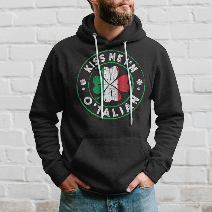 Kiss Me I'm O'talian Italian St Patrick's Day Hoodie Gifts for Him