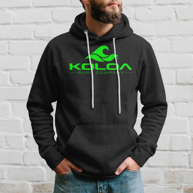 Koloa Surf Classic Wave Green Logo Hoodie Gifts for Him