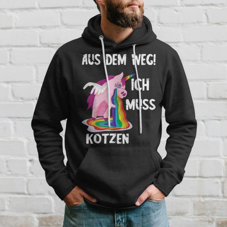 Kotz Unicorn Ich Muss Kotzen Party Unicorn Puke Hoodie Geschenke für Ihn