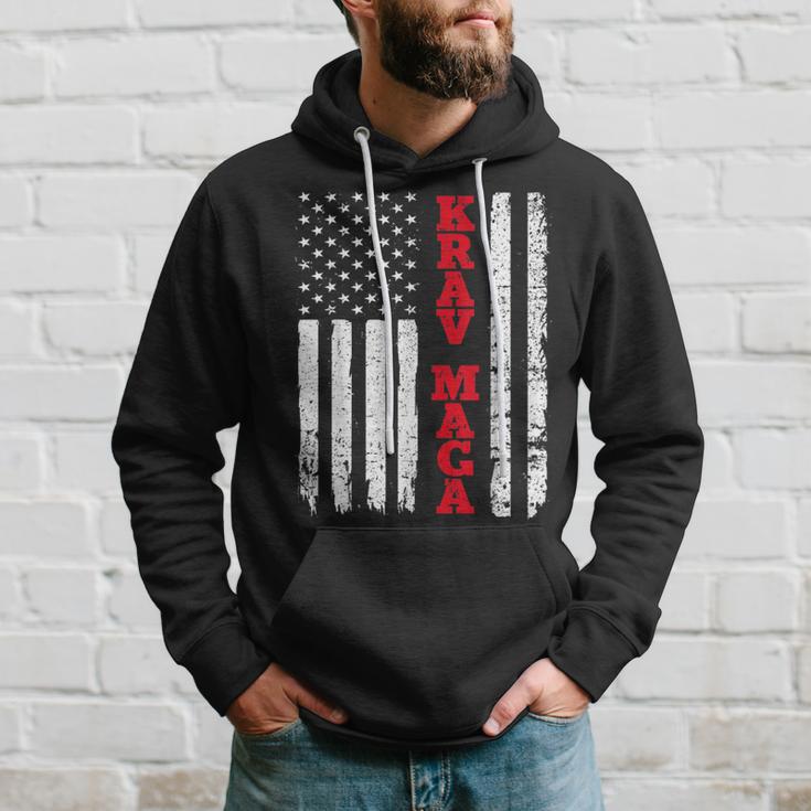 Krav Maga Usa American Flag Fighter Fan Hoodie Gifts for Him