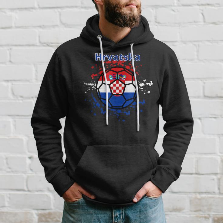 Kroatien Fußball Fan Trikot Kroatische Flagge Hrvatska Hoodie Geschenke für Ihn