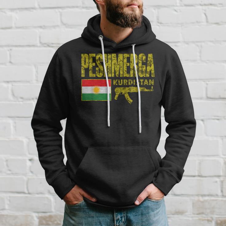 Kurduístan Power Peshmerga Freedom Fighter Free Kurdistan Hoodie Gifts for Him