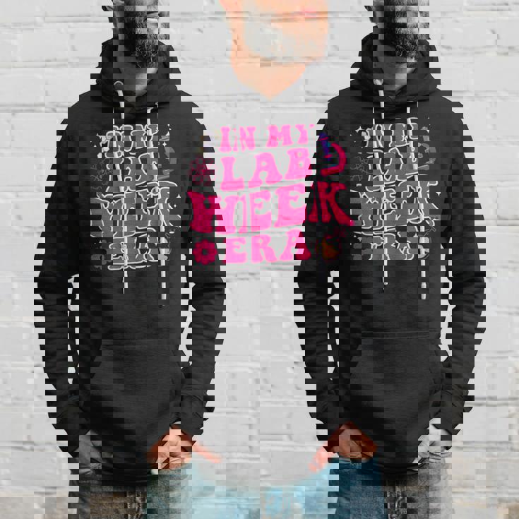 In My Lab Week Era Laboratory Scientist Blood Bank Lab Week Hoodie Gifts for Him