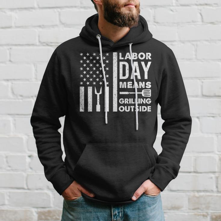 Labor Day Grillen Grillen Bbq Grill Papa Retrointage Kapuzenpullover Geschenke für Ihn