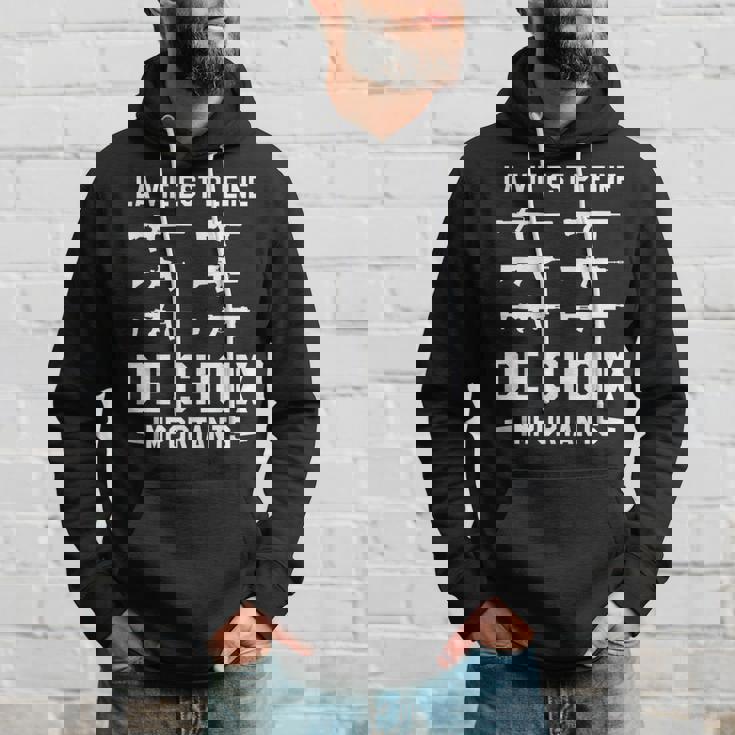 Laie Est Pleine De Choix Importants Passionné D'armes À Fe Sweat à capuche Cadeaux pour lui