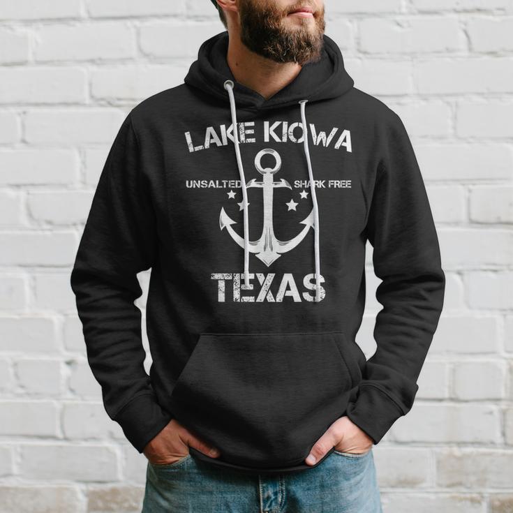 Lake Kiowa Texas Fishing Camping Summer Hoodie Gifts for Him