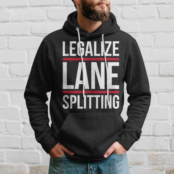 Lane-Splitting Motorcycle Cars Make Lane Splitting Legal Hoodie Gifts for Him