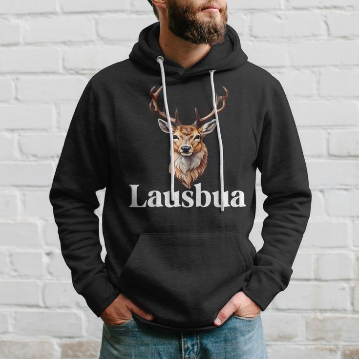 Lausbua Hirsch Lederhose Kinder Trachten Oktoberfest Outfit Hoodie Geschenke für Ihn