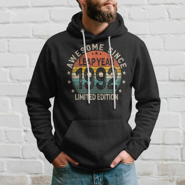 Leap Year 32Nd Birthday Awesome Since 1992 Vintage Leap Day Hoodie Gifts for Him