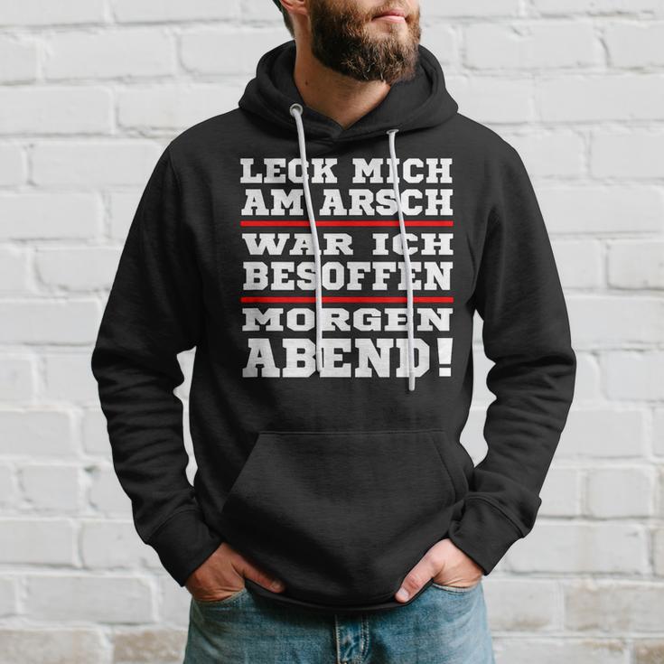 Leck Mich Am Arsch War Ich Besoffen In German Hoodie Geschenke für Ihn