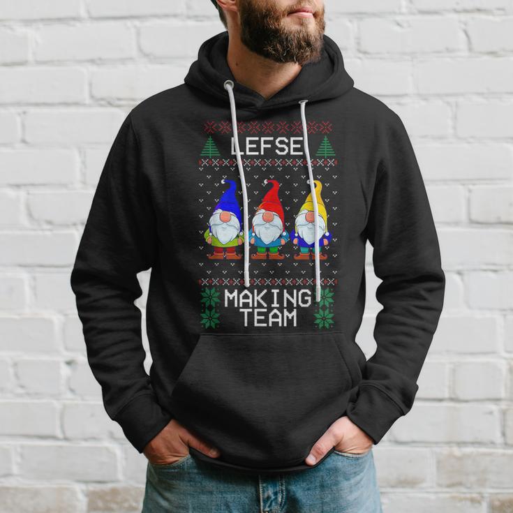 Lefse Making Team Nordic Christmas Tomte Gnome Xmas Women Hoodie Gifts for Him