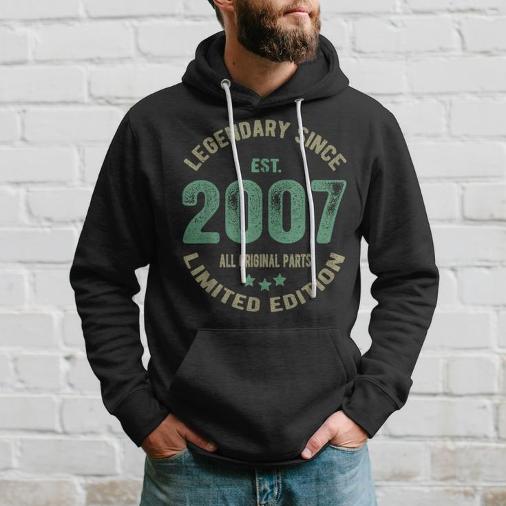 Legend Since 2007 17Th Birthday Retro 17 Years Old Boy Hoodie Gifts for Him