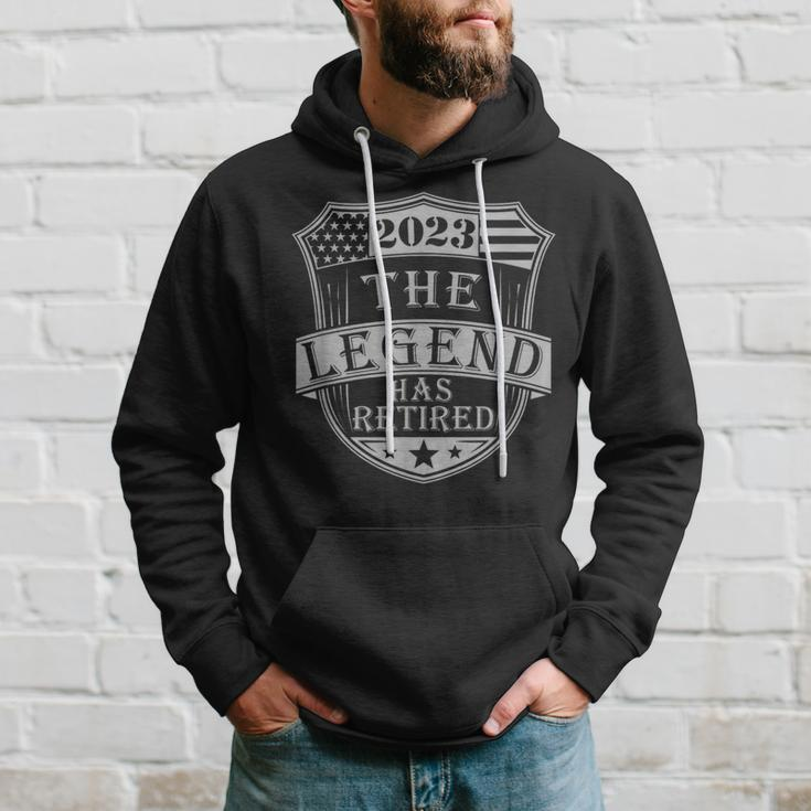 The Legend Has Retired 2023 Retirement Vintage Retro Hoodie Gifts for Him