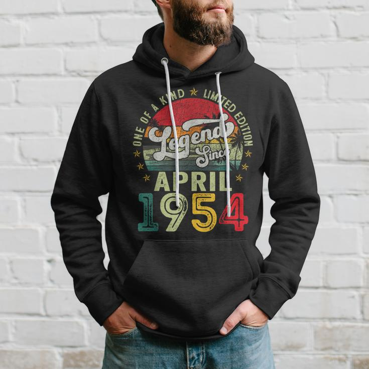 Legends Since April 1954 70 Year Old 70Th Birthday Men Hoodie Gifts for Him