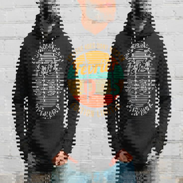 Les Legendes Sont Nees En Fevrier 2005 18Ème Anniversaire Sweat à capuche Cadeaux pour lui