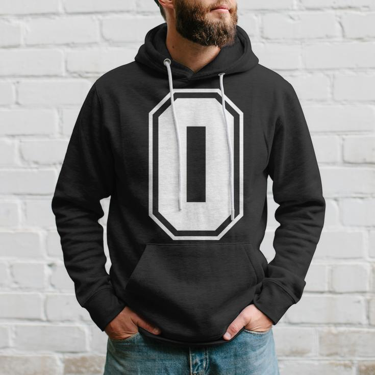 Letter O Number 0 Zero Alphabet Monogram Spelling Counting Hoodie Gifts for Him