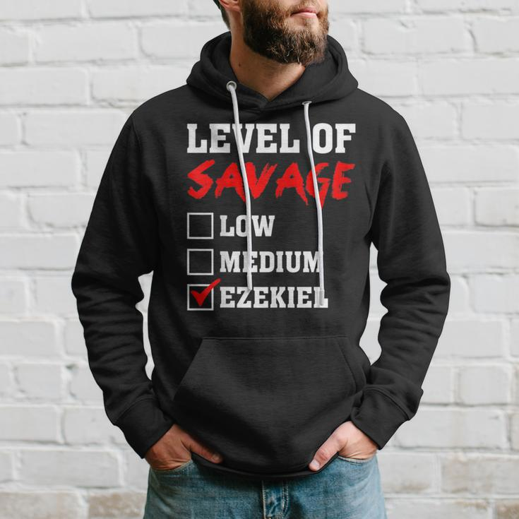 Level Of Savage Ezekiel Custom Name Hoodie Gifts for Him