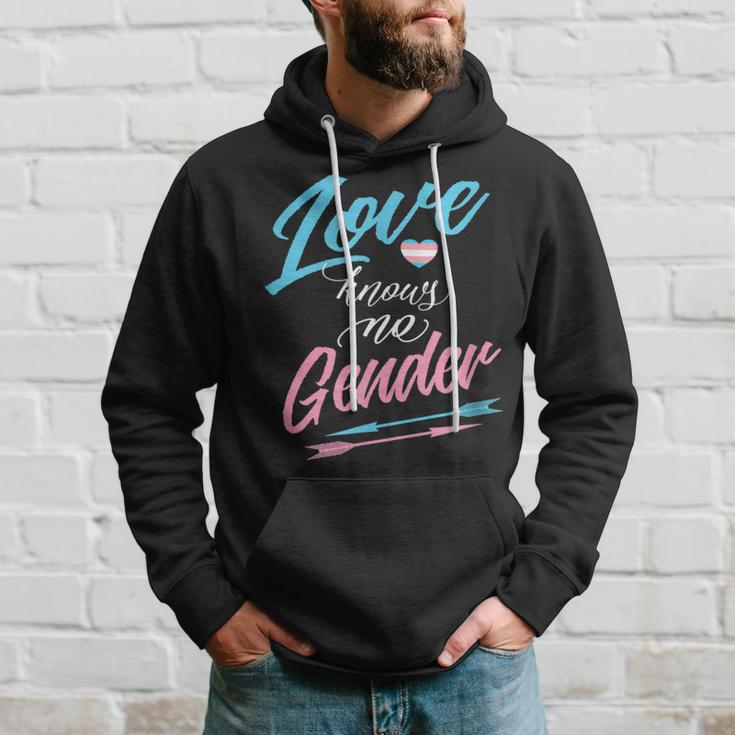 Lgbt Transgender -Love Knows No Gender With Arrows Hoodie Gifts for Him