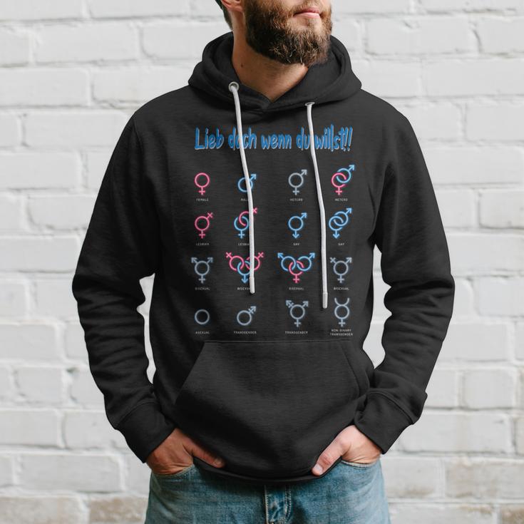 Lgbtq Liebe Aber Wen Du Willst Merch Hoodie Geschenke für Ihn