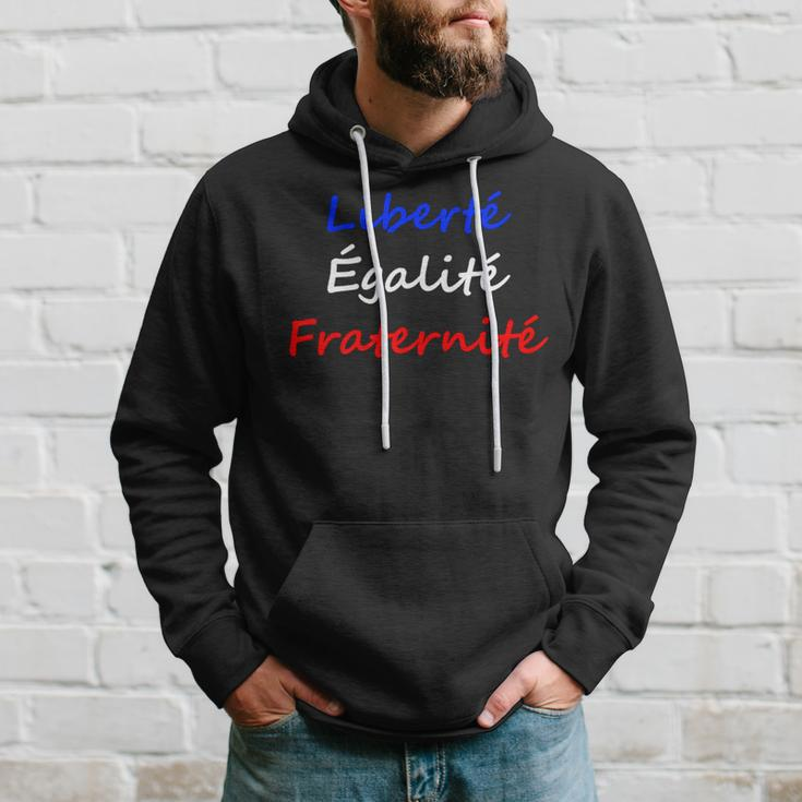 Liberte Egalite Fraternite French Slogan Republic Of France Hoodie Gifts for Him