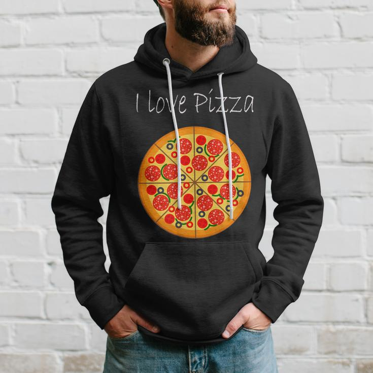 Liebe zur Pizza Grafik Hoodie, Unisex mit Pizza-Motiv Geschenke für Ihn